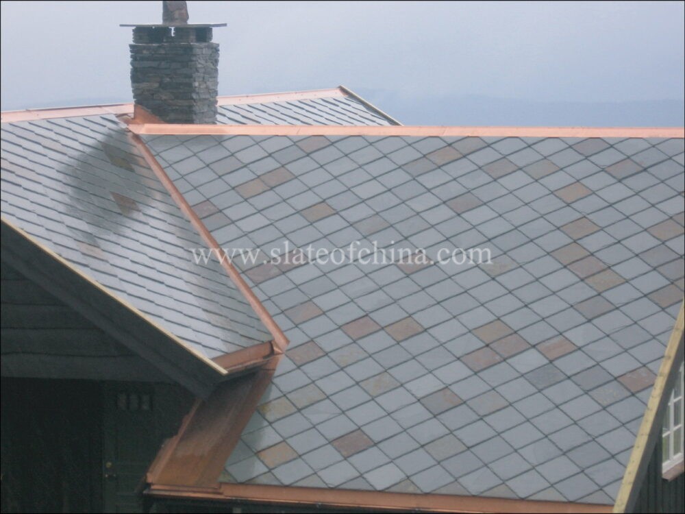 Square roofing slate tile 34
