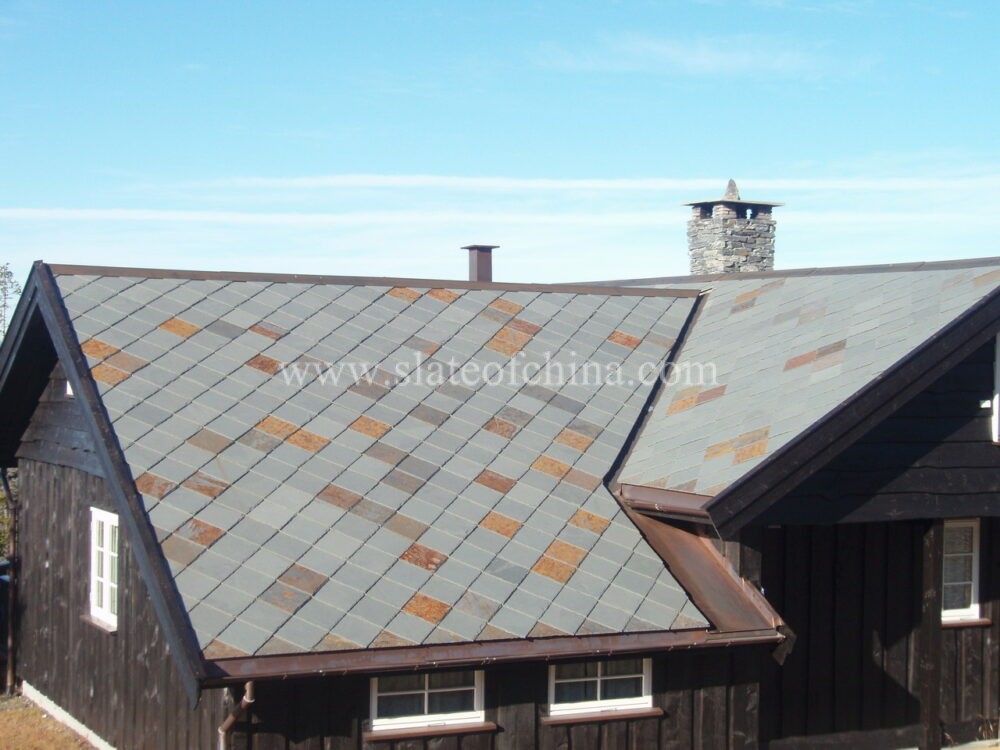 Square roofing slate tile 9