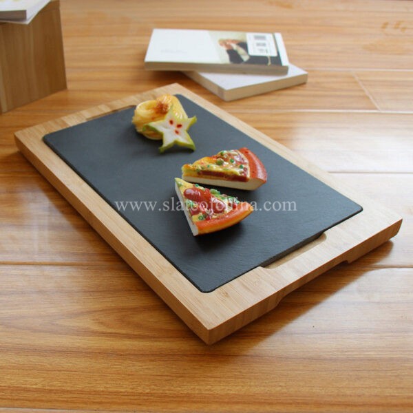 bamboo frame slate cheese board 4