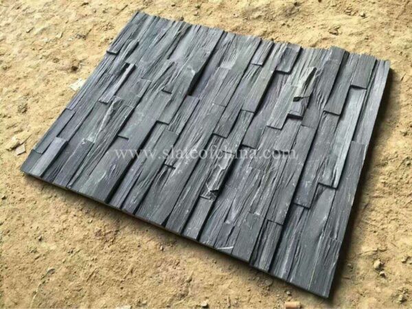 black rough surface slate panel 1