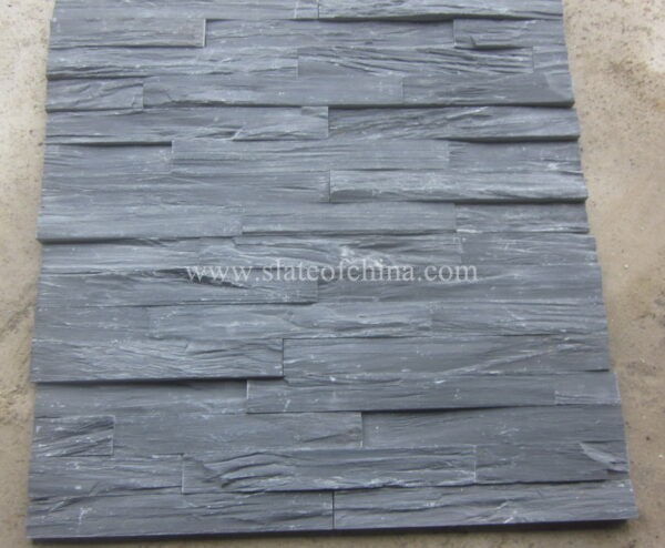 black rough surface slate panel 10