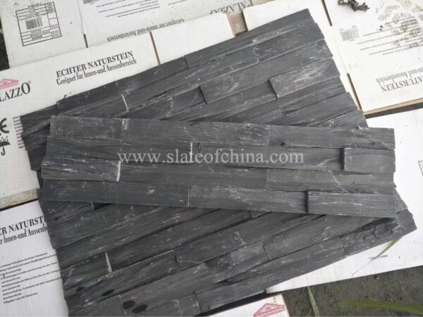 black rough surface slate panel 39