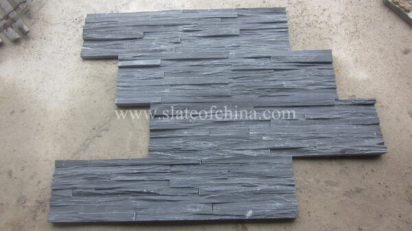 black rough surface slate panel 7