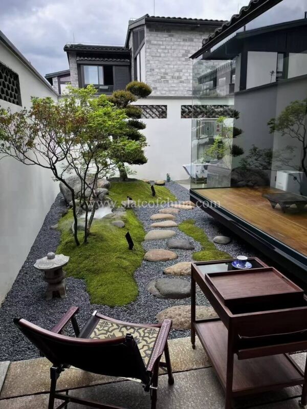 China Black Gravel Landscape Garden (1)