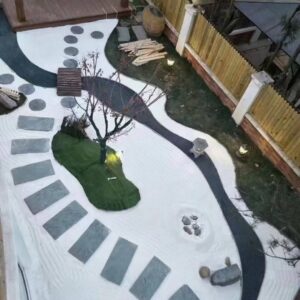 Black And White Gravel For Garden Landscape (9)