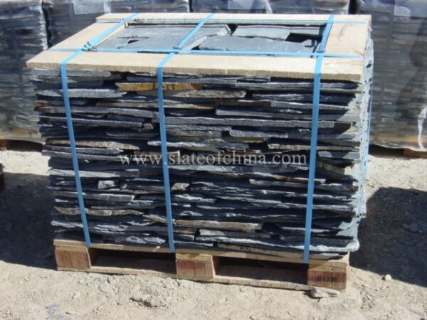 Black Irregular Radom Slates For Garden Landscape (11)