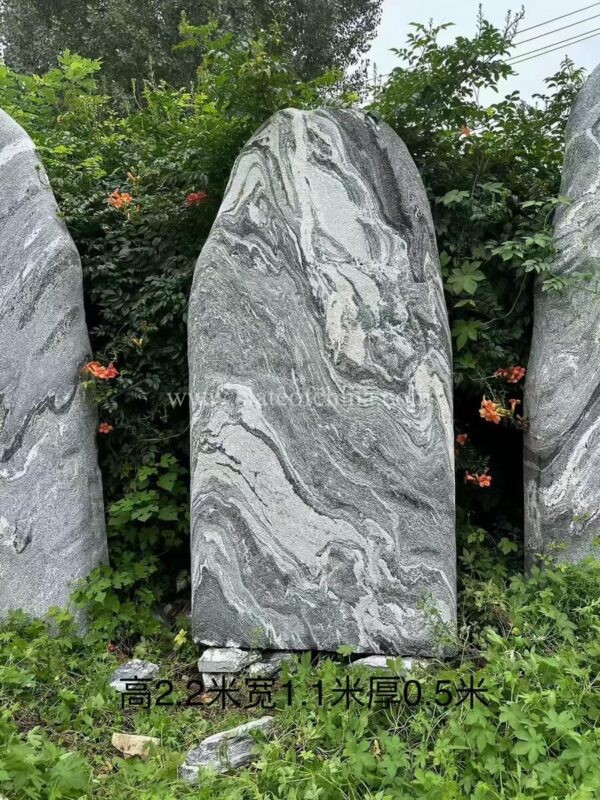 China Black Stone Landscape Monolith (1)