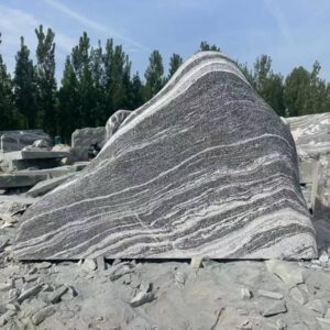 China Black Stone Landscape Monolith (7)