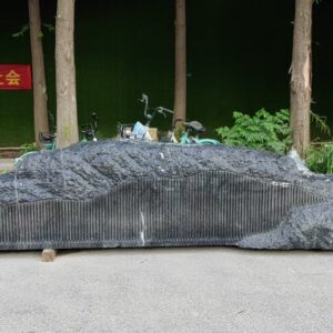 Black Stone Long Strip Big Stone Slice Landscape Stone (1)