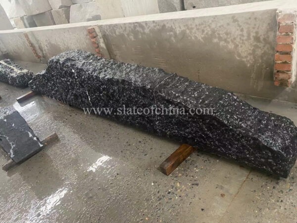 Black Stone Long Strip Big Stone Slice Landscape Stone (2)