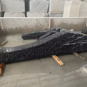 Black Stone Long Strip Big Stone Slice Landscape Stone (3)