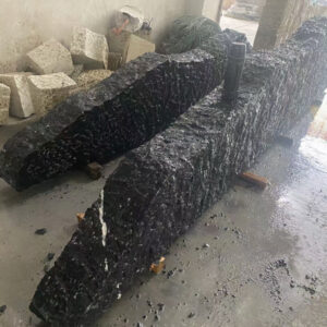 Black Stone Long Strip Big Stone Slice Landscape Stone (5)